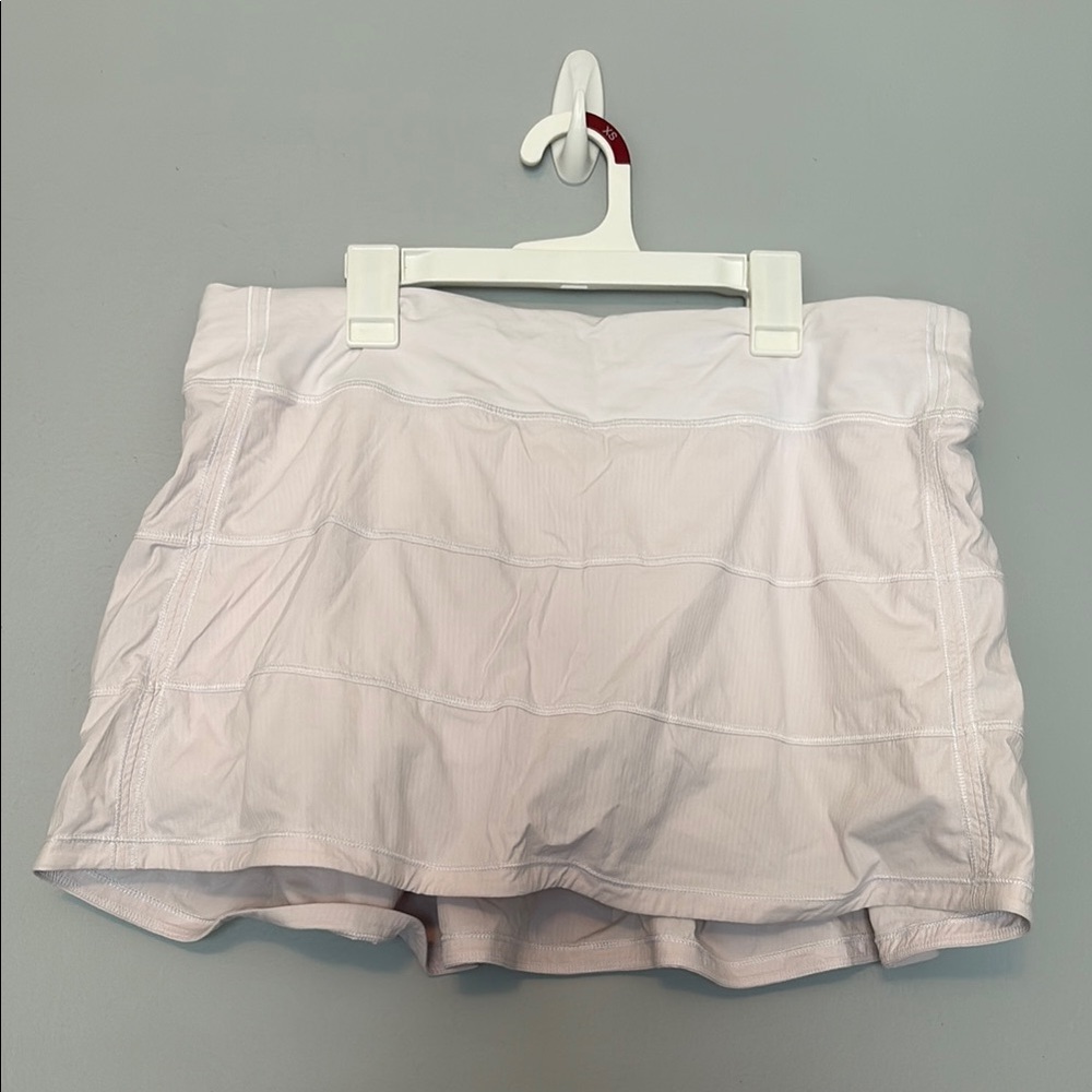Lululemon Athletica White Skorts with Pleated Design